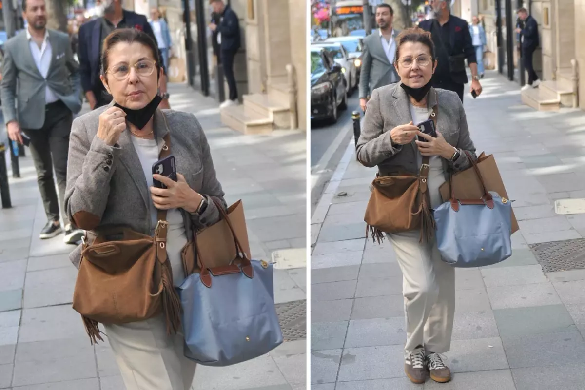 Usta sanatçı Nilüfer, Nişantaşı'nda kameralara yakalandı